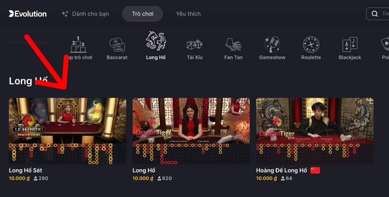 Cách tham gia chơi Lightning Rồng Hổ tại 12BET